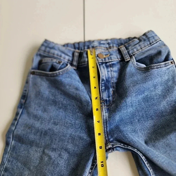 Lot Of 2 Boys Blue Skinny Straight Fit Stretch Cat & Jack Wonder Nation Sz 12 - Picture 10 of 11